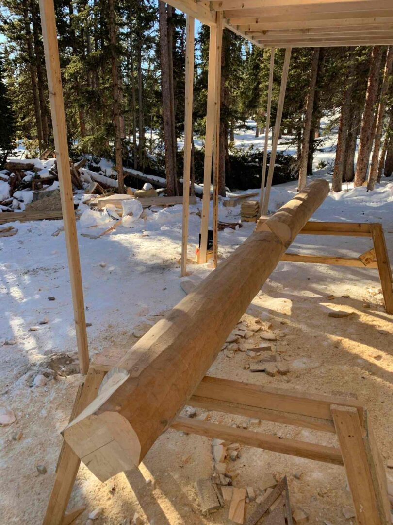 Repairing A Log Deck & Replacing Handrails