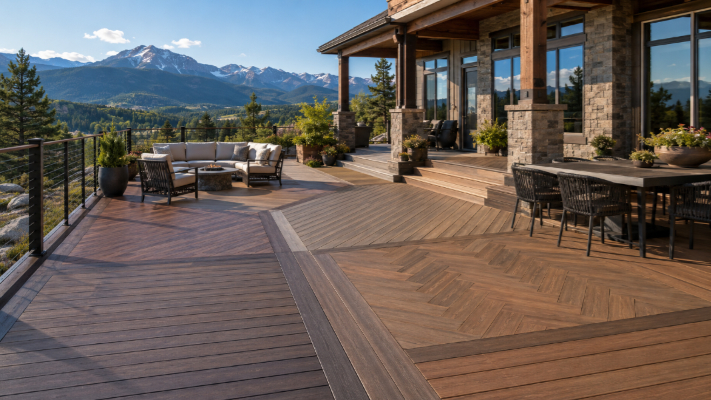 Different residential deck styles in Colorado