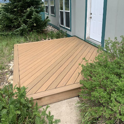 Diagonal deck pattern example