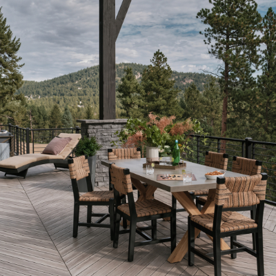 Herringbone deck pattern example