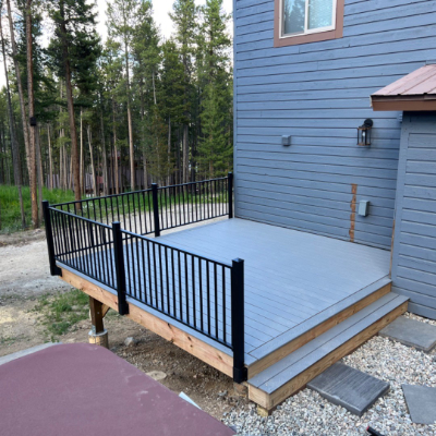 Diagram showing house and deck color matching