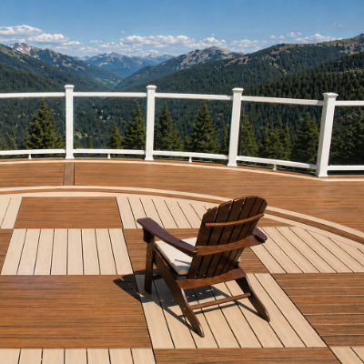 Picture frame deck border example