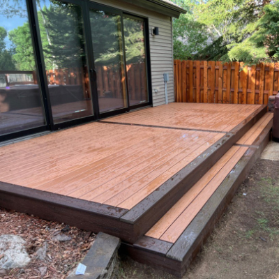 Picture frame deck border example