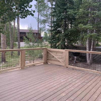 Straight line deck pattern example